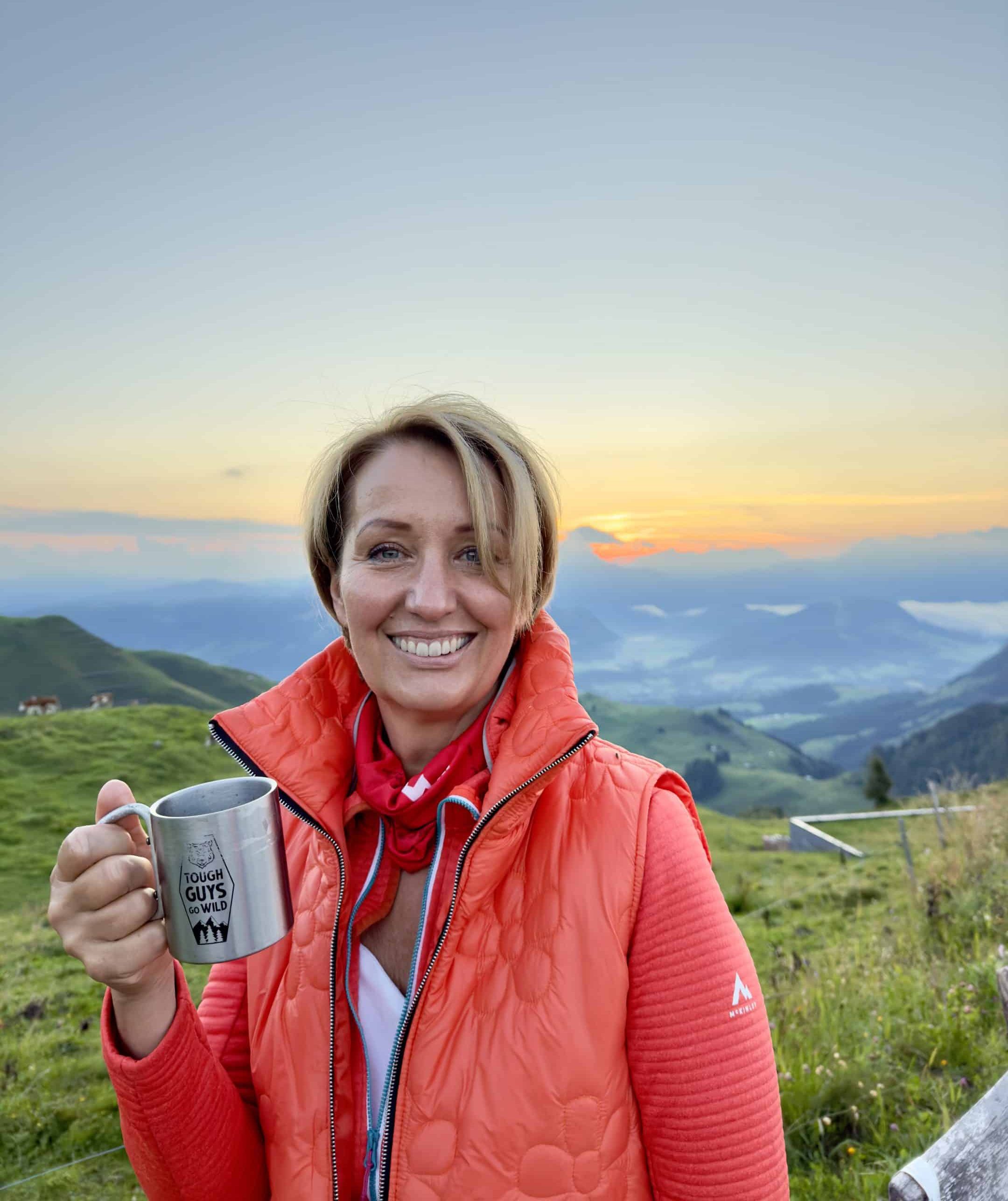 Erna Hüls in Kitzbühel beim Wandern mit einzigartigem Ausblick